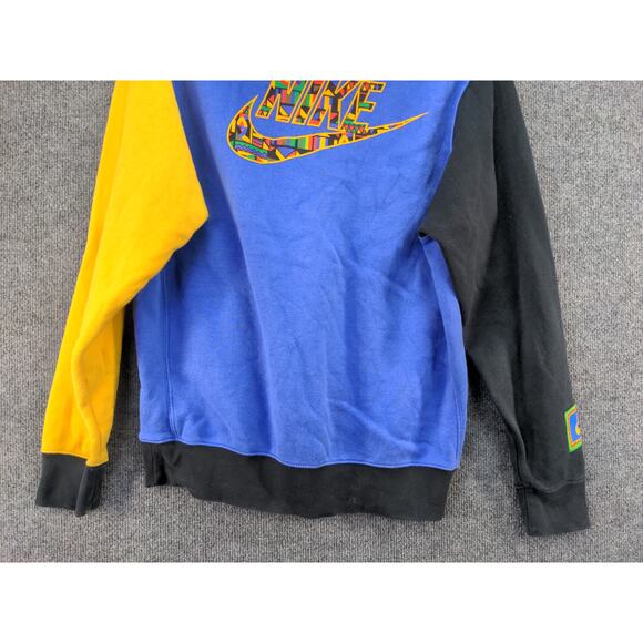 Nike Urban Jungle Gym Color Block Blue Yellow Hoodie Sz S 336328-46b 21.5W 26.5L - Picture 6 of 10